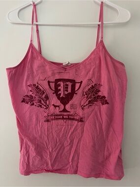 Victoria's Secret PINK Graphic Cami Tank Top Y2K